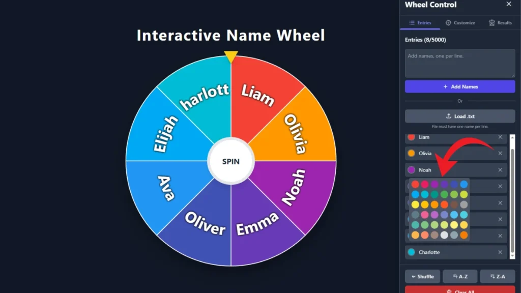 Customizable Name Colors